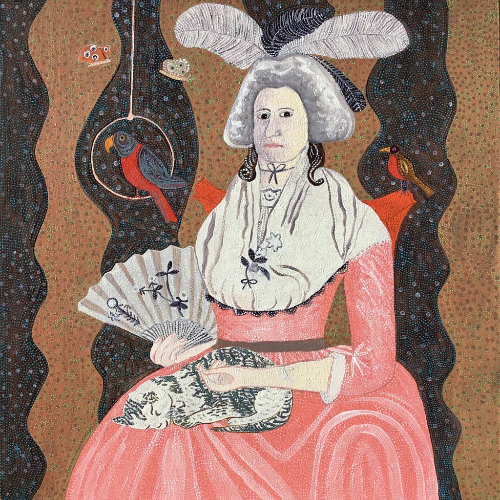 Lady with her Pets